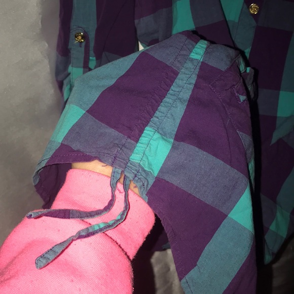 Apple 🍎 bottoms button up shirt Juniors size M - Picture 7 of 8